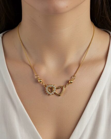 Double Heart Necklace